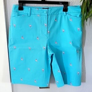Talbott Flamingo Perfect Short NWT 8